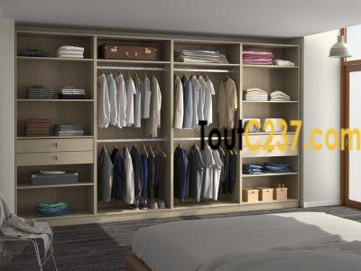 Dressing ouvert sur mesure chêne et laque IYA (Made in Cameroun)