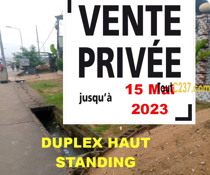 PRIVÉE : Duplex à vendre à Yassa Nkolbong