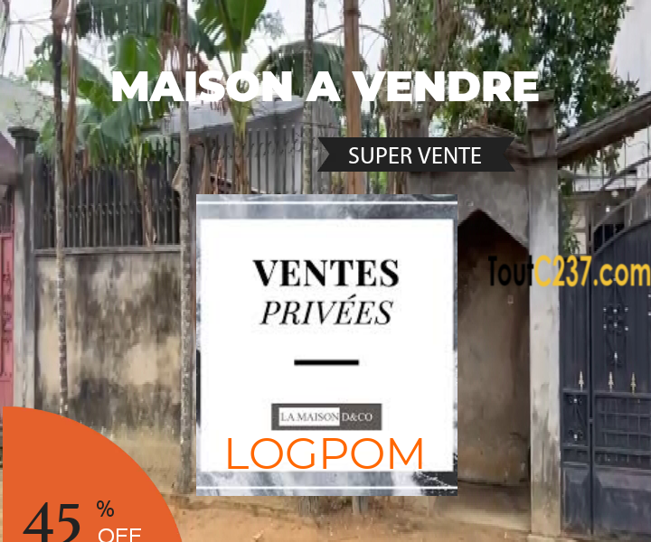 Maison a vendre à Logpom, Douala