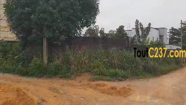Terrain d'angle à vendre à Logpom Bangos