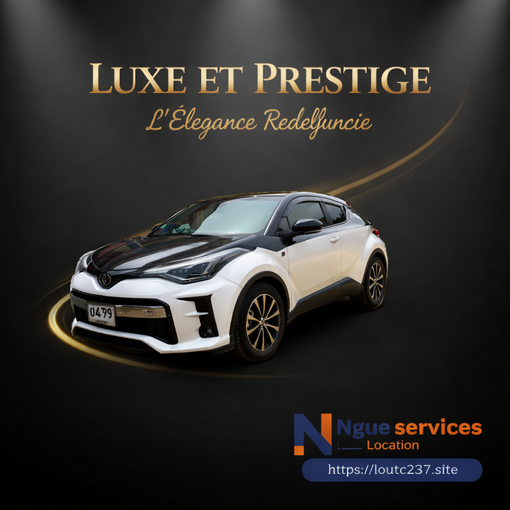 Location Toyota C-HR à Douala – Voiture Élégante