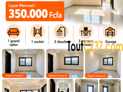 Bureau Privé à louer àà Bonamoussadi, Douala