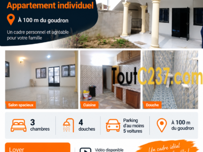 Appartement entrée seule à louer à Bonamoussadi